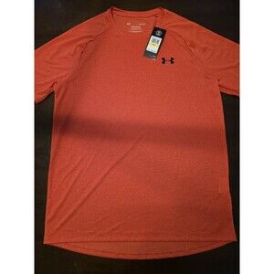 New Under Armour Mens M Heat Gear Shirt Rust Red Medium NWT $25